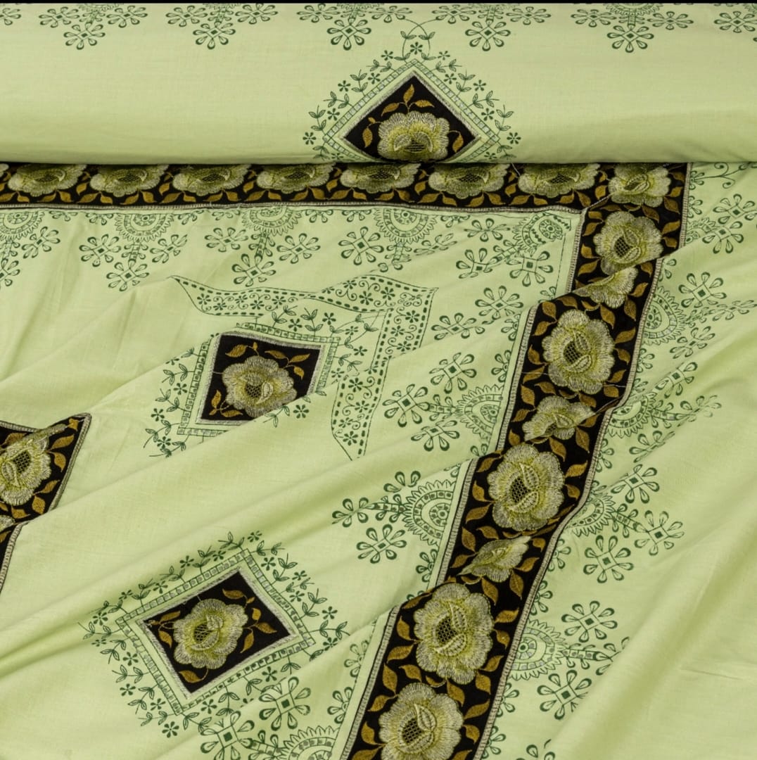 3 PCS KING SIZE EMBROIDERED APLIC BEDSHEET